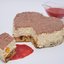 Сливочно-рисовый торт с мандаринами и клубничным соусом