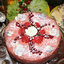 Клубничный торт с засахаренными цветами