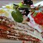 Торт из панкейков с клубникой