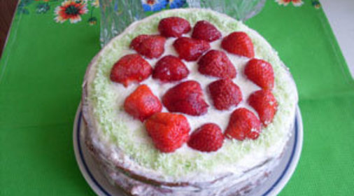 Тортик с клубникой