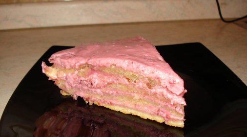 Сметанно-вишнёвый торт