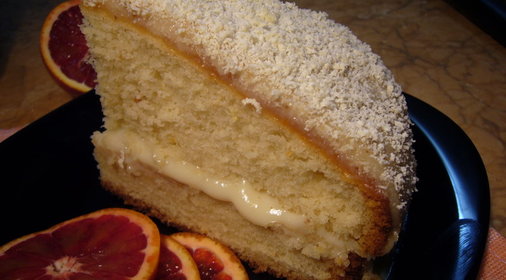 Бисквит на белках и торт из него