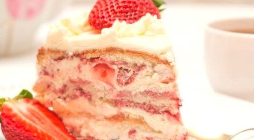 Торт «Клубника со сливками»