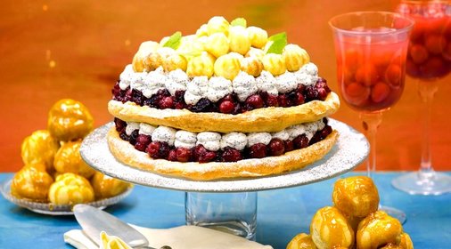 Торт из заварного теста с медом