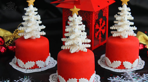 Мини-тортики Ёлочки