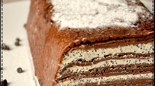 Блинный торт с творожным кремом