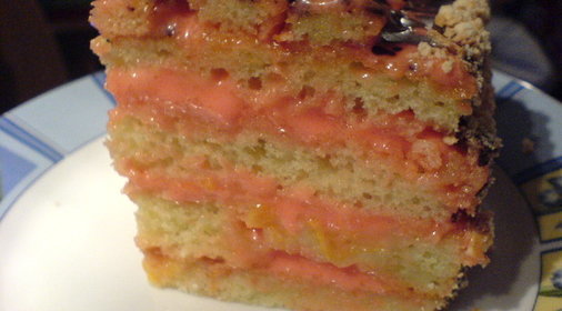 Тортик фруктово-апельсиновый