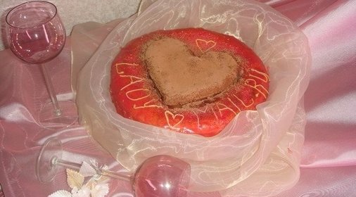 Бисквитный торт «От сердца к сердцу»