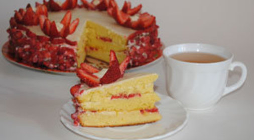 Клубничный тортик