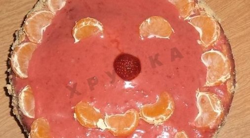 Торт с клубникой