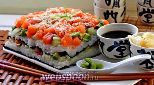 Суши торт