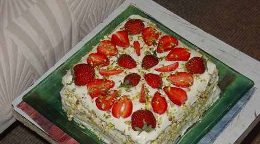 торт нежная малинка