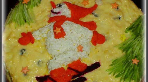 Закусочный торт Снежные виражи