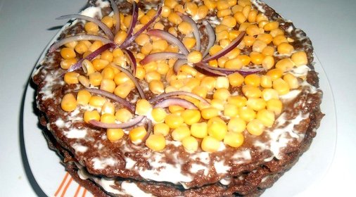 Вкусный печеночный торт