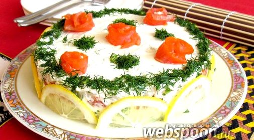 Суши торт «Розовый сад»