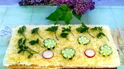 Торт из печени трески