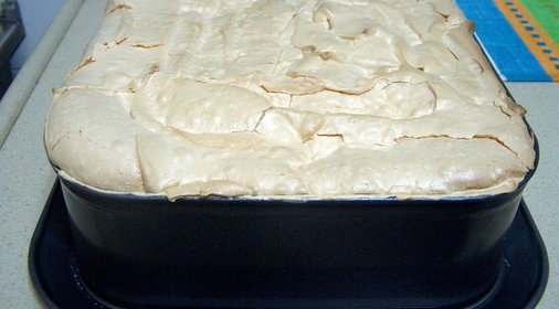 пирог-торт с персиками