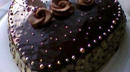 Шоколадный торт С праздником св.Валентина