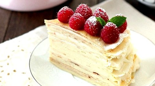 Блинный торт с заварным кремом