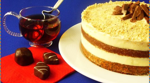 Маково-ореховый торт со сгущенкой «Нежный, уютный, вкусно домашний»