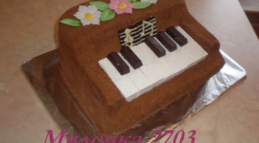 Торт «ПИАНИНО» бисквитно-шоколадный