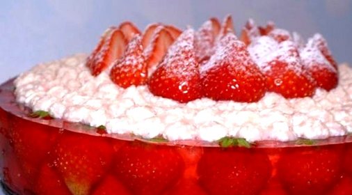 Клубнично-малиновый торт