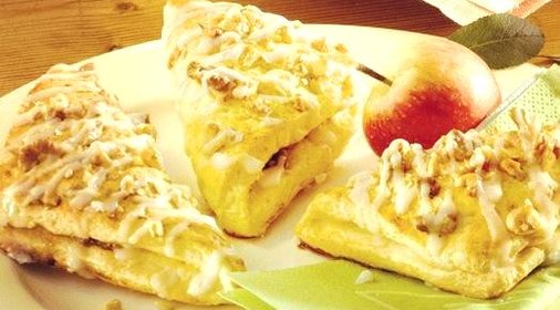 Конвертики с яблоками и грецкими орехами