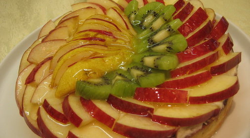 торт Фруктовый с Кокосом