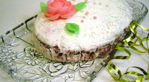 Торт «Клубника в сметане». Для Танечек, Танюш и Татьян!