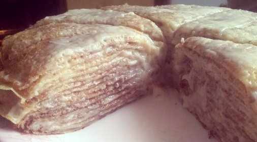 Блинный торт с заварным кремом