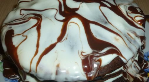 Шоколадный торт из блинчиков