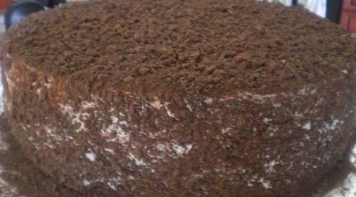 Шоколадно-творожный торт