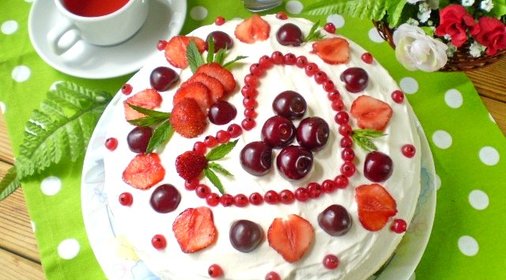 Торт со сметанным кремом