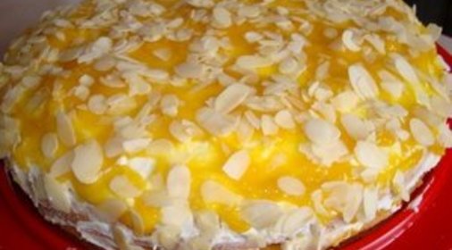 Пирог-торт с манго и творожным кремом Забава