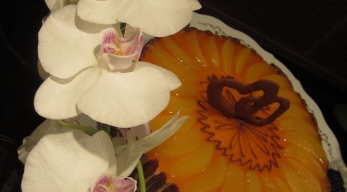 Торт шоколадный мусс с мандарином