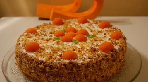 ШИФОНОВЫЙ БИСКВИТ ИЗ ТЫКВЫ+ТОРТ