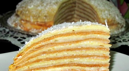 Блинный торт с медом