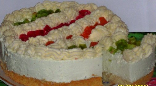 Торт Творожный с киви