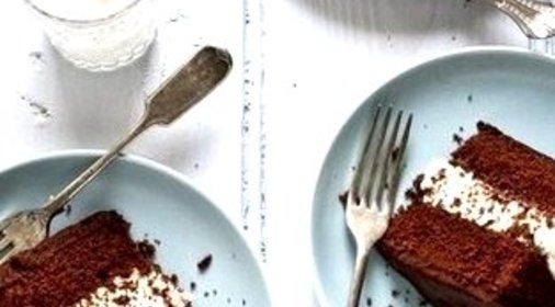 Шоколадный торт с маскарпоне в глазури