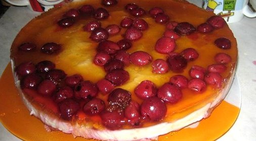 Творожный торт с фруктами