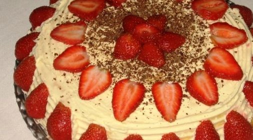 Торт Клубника со сливками