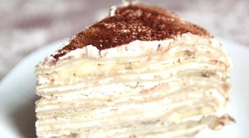 Блинный торт с творожным кремом