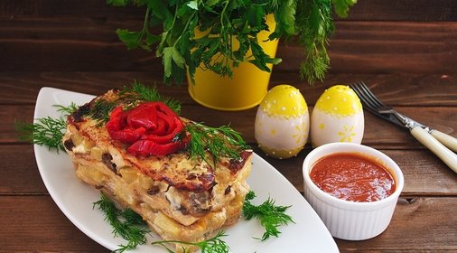 Мясной торт