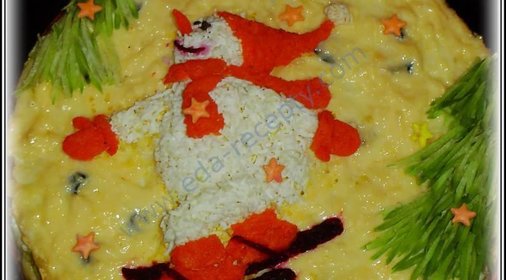 Закусочный торт Снежные виражи