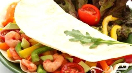 Фахитас с креветками