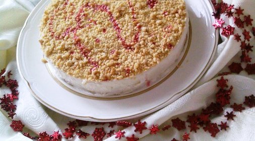 Творожный торт с посыпкой