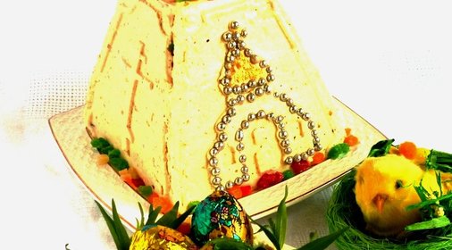 Пасхальный торт без выпечки Творожная пасха