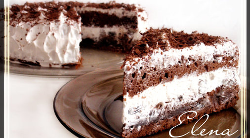 Шоколадный торт с изюмом