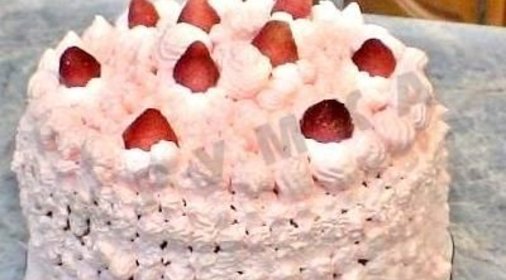 Бисквитный торт мокрое безе