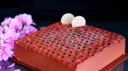 Велюровый торт с облепиховым мармеладом